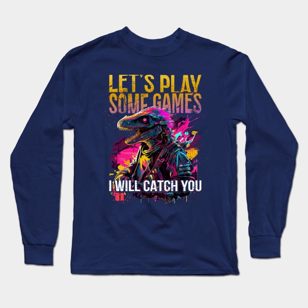 Let's Play: The Ultimate Gaming T-Shirt Collection Long Sleeve T-Shirt by Meryarts